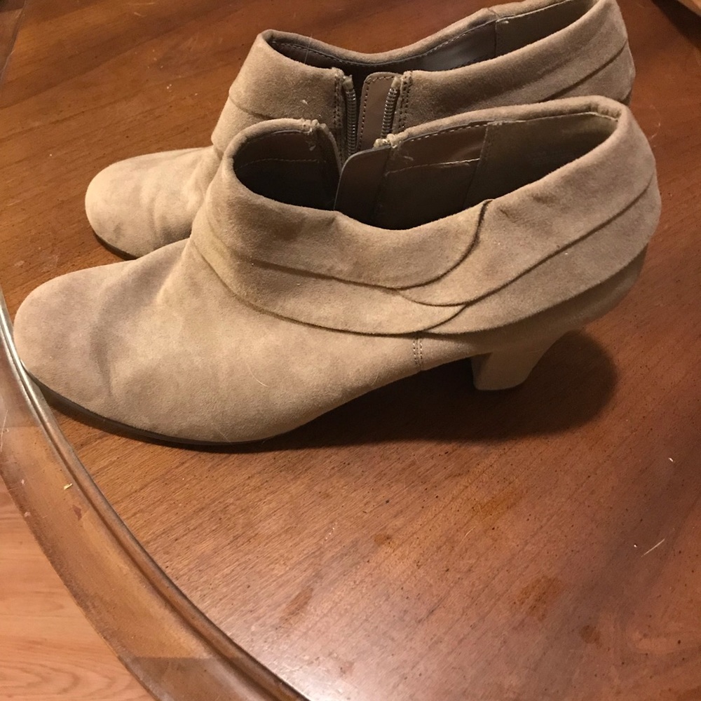 Suede booties!